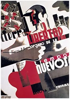 Spaniard Prints: Espa-a (s. XX). Tierra y Libertad (Land and Liberty)