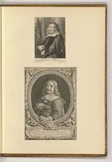 Engraver Prints: Etching by Richard Collin showing portraits of Arthur Quellinus