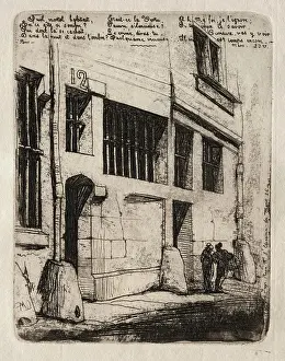 Charles Prints: Etchings of Paris: The Street of the Bad Boys