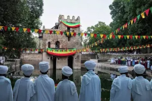Large Group Prints: Ethiopian Orthodox Christians at Timkat; Lalibela, Ethiopia