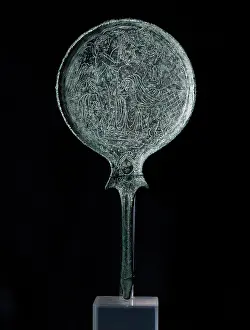 One Object Prints: Etruscan Mirror 4th C. BC Roman Art Bronze Cummer Museum of Art & Gardens