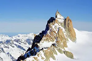 Alps Prints: Europe, France, French Alps, Haute Savoie, Chamonix, Aiguille du Midi