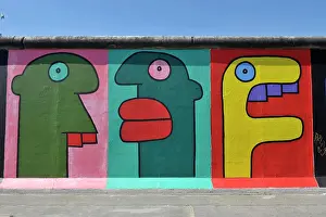 Urban Scene Prints: Europe, Germany, Berlin, East Side Gallery wall of Berlin