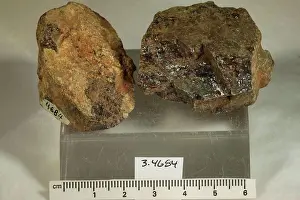 Mineral Prints: Euxenite-(Y). minerals. South America; Brazil; Minas Gerais State