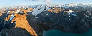 Mountain Chain Prints: Evening mood, mountain panorama