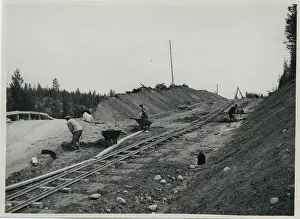 Excavation work at Kortaksjön