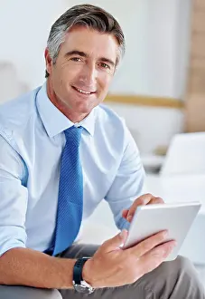 Networking Prints: Executive, portrait and tablet for business research