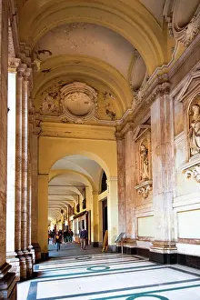 Walkway Prints: Exploring the stunning architecture of a historic gallery passage. (Arcade, Turin)