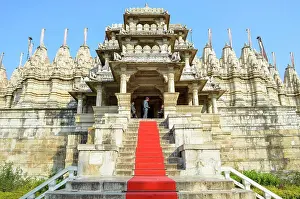 India Prints: Exterior view of 15th century Ranakpur Jain Temple, Ranakpur, Rajasthan, India