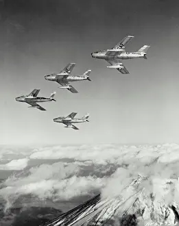 Aeroplane Prints: F-86 Sabre Jets in formation