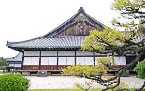 Eaves Prints: Facade of a castle, Nijo Castle, Kyoto Prefecture, Honshu, Japan