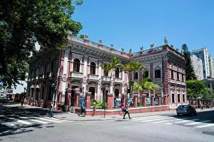 Brazil Prints: Facade of the Cruz e Sousa Palace in Florianopolis