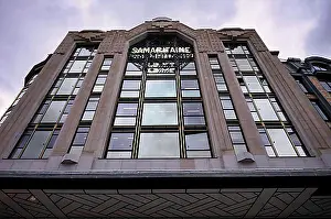 Exclusive Prints: Facade, La Samaritaine, logo, exclusive department stores, Paris, France, Europe