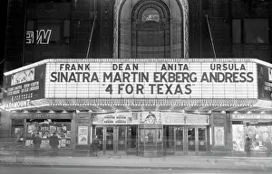 Theater Prints: Facade of a movie theater, Paramount Theater, New York City, USA