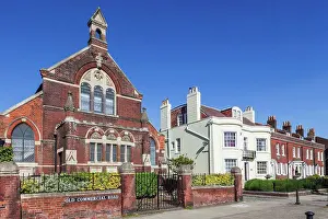 England Prints: Facade of a museum, Charles Dickens Birthplace Museum, Portsmouth, Hampshire, England