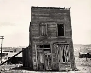 Mystery Prints: Facade of a run down building, Swazey Hotel