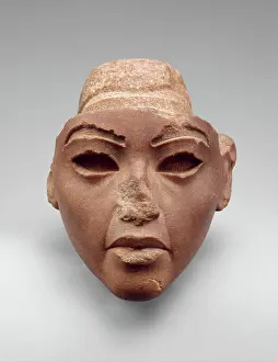 Story Prints: Face from a Composite Statue, probably Queen Tiye ca