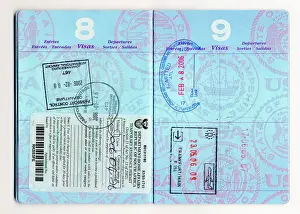 Communications Prints: A facsimile of a U.S. passport