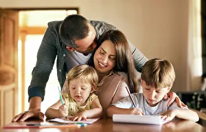 Notepad Prints: Family, growth and homework with children