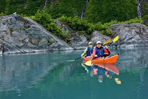 Parenting Prints: Family sea kayaks in Shoup Bay
