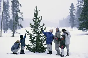 4 5 Years Prints: Family standing in the snow