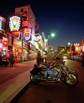 Illumination Prints: The famous Beale Street at night