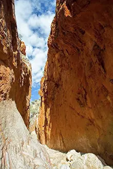 Australasia Prints: The famous Standley Chasm as light passes between the rock faces near midday in Northern Territory