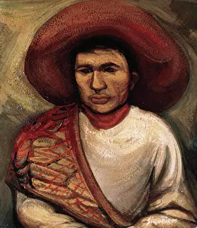 Poverty Prints: Farmhand (Peon) c. 1935 David Alfaro Siqueiros (1896-1974/Mexican) pyroxiline on masonite