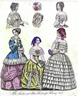 Chic Prints: Fashion through the ages, Ladies fashion in Paris and London