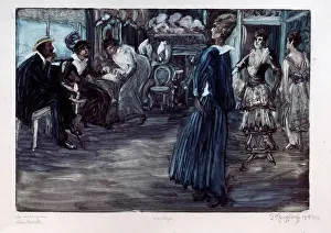 Art Nouveau Prints: Fashion Atelier by Kruglikova, Yelisaveta Sergeyevna (1865-1941)/ State A