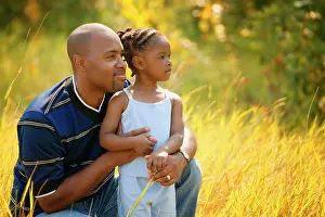 Investment Prints: Father and daughter spend time together
