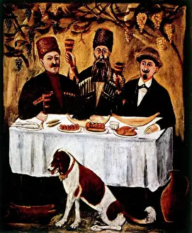 Feast Prints: Feast 1904, by Niko Pirosmani (1862-1918)