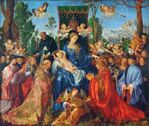 Madonna Prints: The Feast of the Rose Garlands by Durer