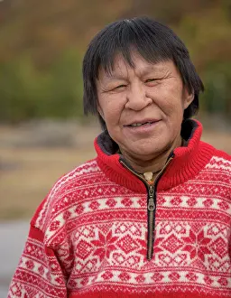 Tours Prints: Female portrait, Narsasuaq, South Greenland