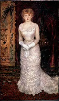 Gloves Prints: Female portrait by Pierre Auguste Renoir