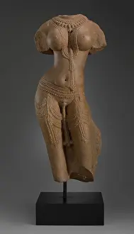 India Prints: Female Torso(Devi), 11thcentury