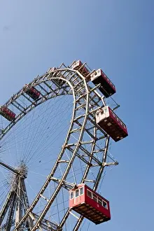 Amusement Park Prints: Ferris wheel, Prater, Vienna, Austria