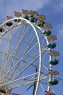 Gleeful Prints: Ferris wheel against sky