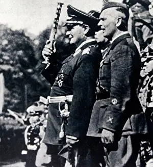 Hamburg Prints: Field Marshal Hermann Goering and the Head of the Condor Legion General von Richthofen in Hamburg 1936