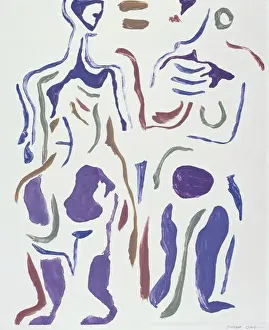 Front Views Prints: Two Figures Diana Ong (b. 1940 Chinese-American) Private Collection