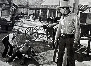 William Prints: Film still from Along Came Jones starring Gary Cooper