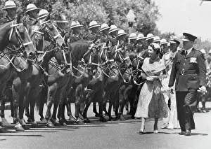 Prince Royal Person Prints: Final Inspection -- The Queen and the Duke of Edinburgh inspect a guard of mounted police