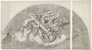 Judgment Prints: The final judgment.a detail from the fresco The Last Judgment by Michelangelo in the Sistine Chapel