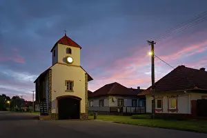 Turiec Prints: Fire station in Borcova village, Turiec region, Slovakia