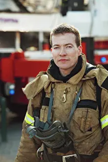 Heroes Prints: firefighter in Reykjavik - Iceland