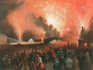 Fireworks by Henri Pierre Leon Pharamond Blanchard