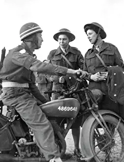 1944 Prints: First A.T.S. Arrive in Normandy - Lance Corporal E