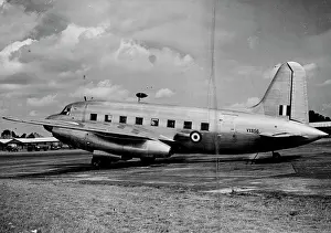 Aerospace Industry Prints: First Jet Air Liner Breaks Record -- The Vickers Viking about to take off for the record-breaking flight at London