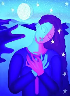 Thoughtful Prints: First Love Colorful Oil Painting
