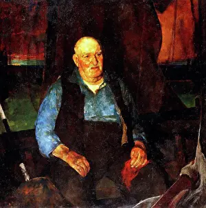 Bald Prints: First Mate. Charles Webster Hawthorne (1872-1930). Oil on board. 122.5 x 122.5cm